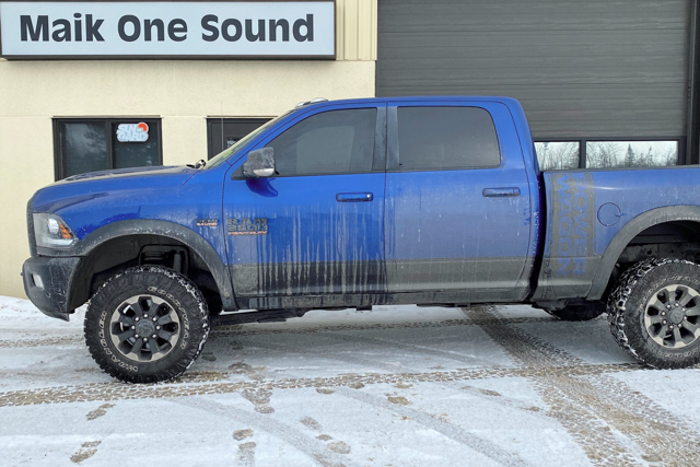 2017 RAM 2500 with professional window tint in North Bay